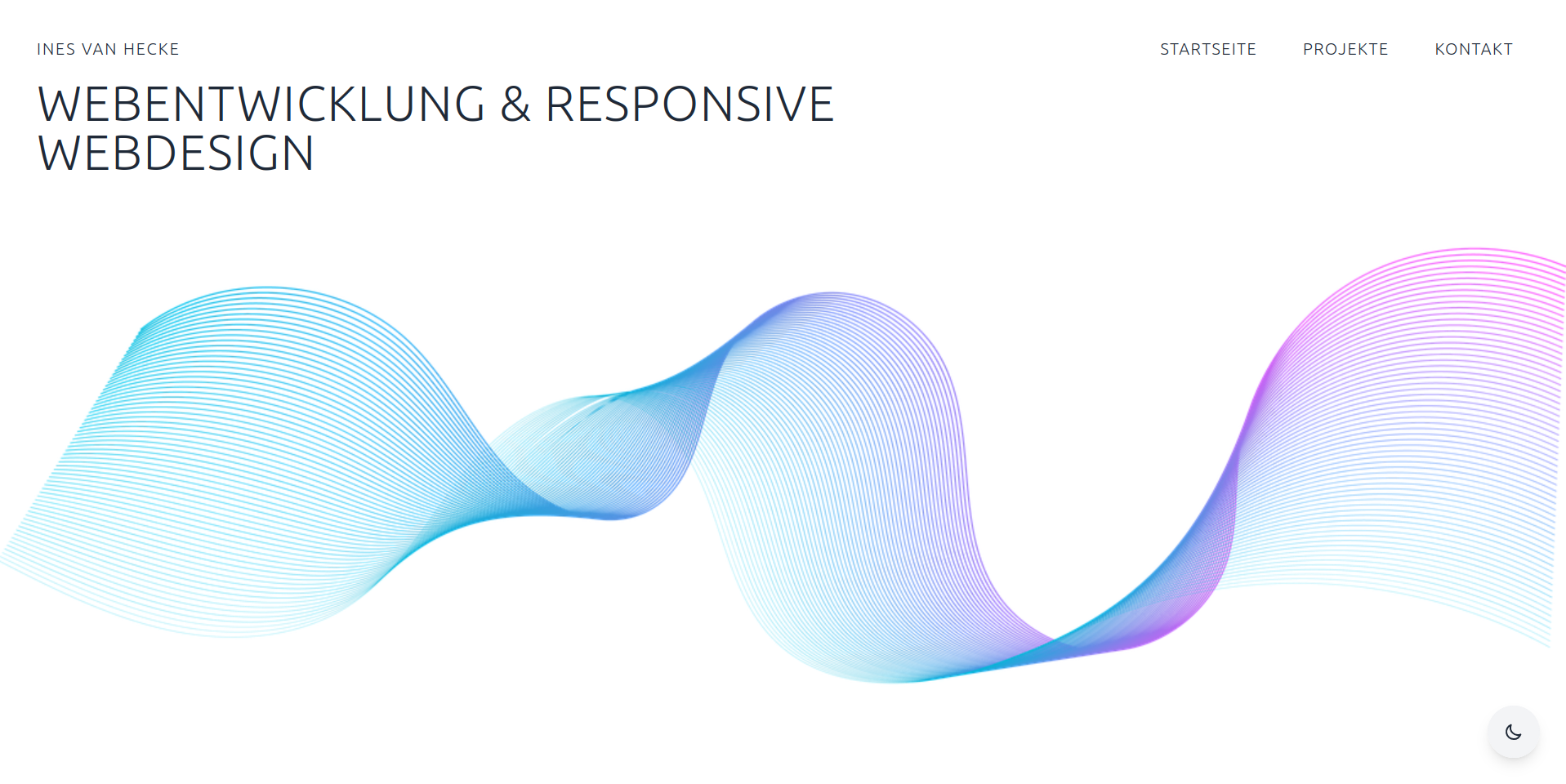 Portfolio Website Vorschau